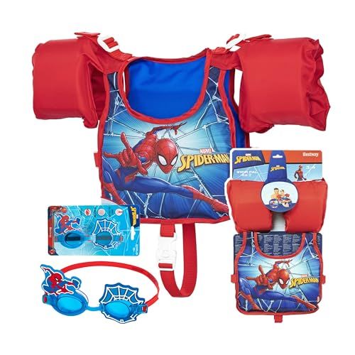 Spiderman Swim Vest and Goggles + Topline Card. *98795 *98022