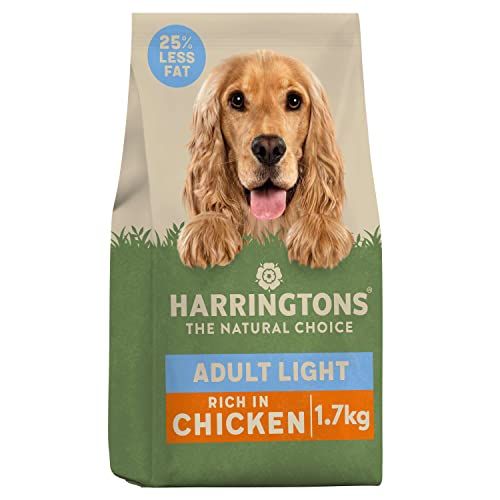 Harringtons Complete Light Dry Adult Dog Food Chicken & Rice 7kg (Pack of 4) - Made with All Natural Ingredients