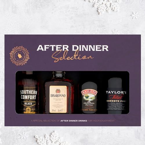 After Dinner Alcohol Gift Set 4 Miniature 5cl Bottles Selection - Miniature Alcohol Bottles