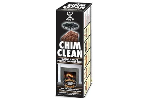 Chimney Cleaning Log - Helps to Remove Tar, Soot and Creosote Deposits + Topline Card.