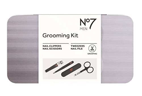 Mens No7 Grooming Gift Set - Stylish Manicure Gift Set for Him, Stocking Fillers, Secret Santa Gifts for Mens with Topline Thank You Card.