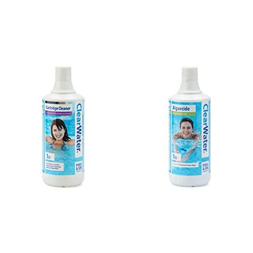 Clearwater CH0031 Filter Cartridge Cleaner Solution for Hot Tubs and Swimming Pools, Up to 20 Uses, 1 Litre