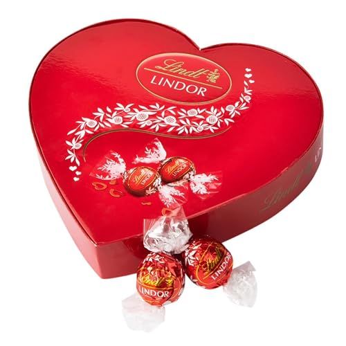 Luxury Chocolate Gift for Valentines Day - Milk Chocolate Irresistibly Smooth Heart Shaped Box with Truffles 200g Great Valentines Gifts for Her or Him, Mum Gifts, Birthday Chocolate with Topline Card