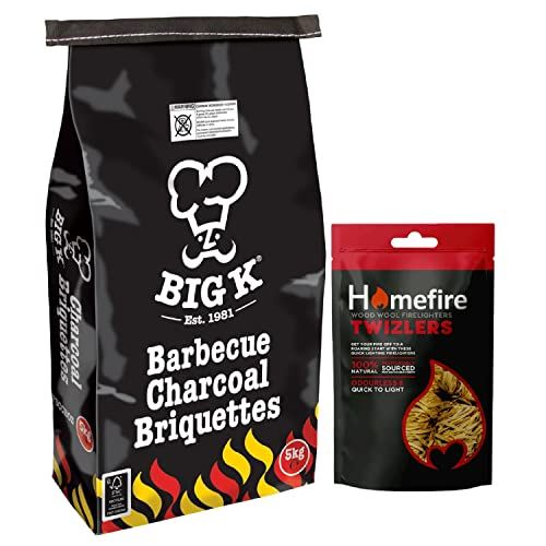 Big K 5kg Briquettes & Twizlers 300g + Topline Card. (Black Bag)