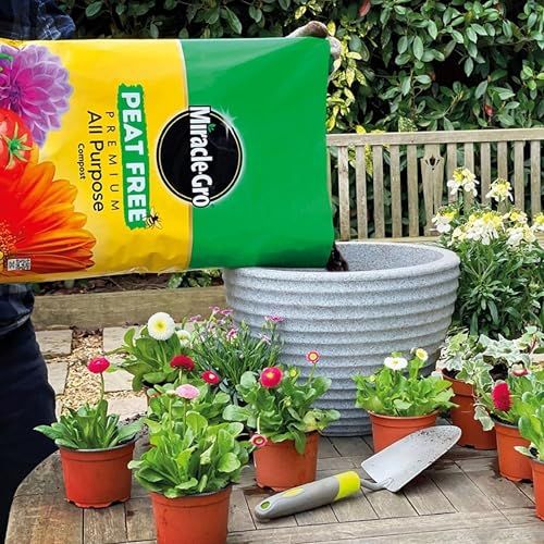 Miracle Grow All Purpose Compost - 2 x 10L Multi Purpose Compost with Topline Card. Garden Compost for Outdoor Plants, Indoor House Plants, Vegetables