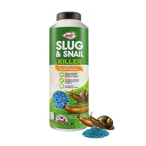 Snail & Slug Pellets for Garden - 800g Organic Snail & Slug Killer Granules with Topline Card. Powerful Slug Repellent for Protecting Garden Plants & Vegetables