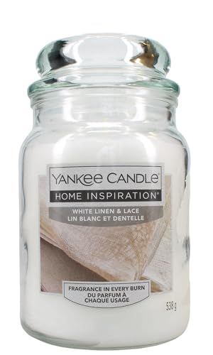 YANKEE CANDLE White Linen & LACE L