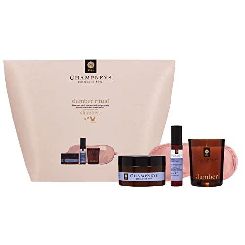 Champneys Slumber Ritual Beauty Gift - Festive 4-pcs Pamper Skincare Set with Topline Card