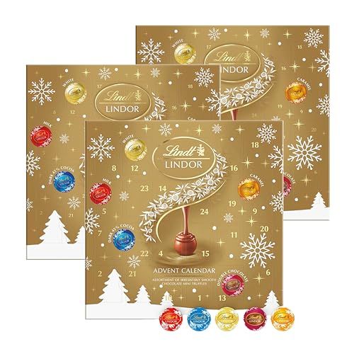 Lindt Gold Pack of 3 x 109g Mini Truffles with Topline Card