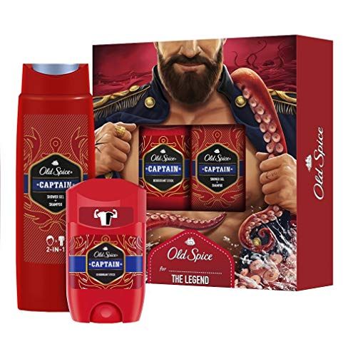 Old Spice Captain Deodorant Stick & Shower Gel Gift Set