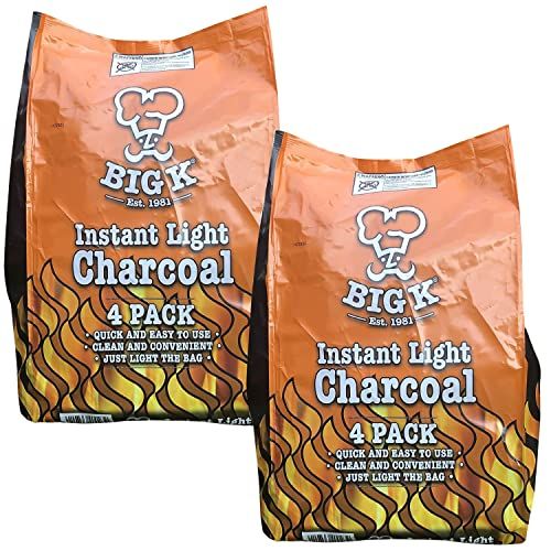 Instant Light Lumpwood Charcoal Bags - 4x1kg BBQ Coals Instant Bags are easy to use. Take the stress out of your BBQ with Instant Charcoal. Comes with Topline Card (2 Pack)