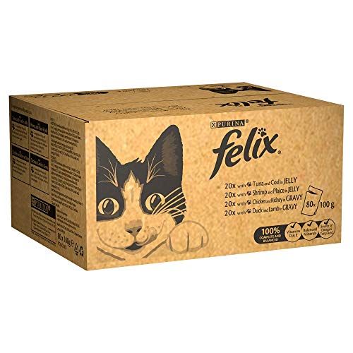 Felix Cat Food Fish And Poultry, 80x100g