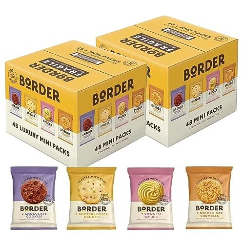 Border 4 Varieties Crafted Biscuits - Pack of 2 x 48 with Topline Card