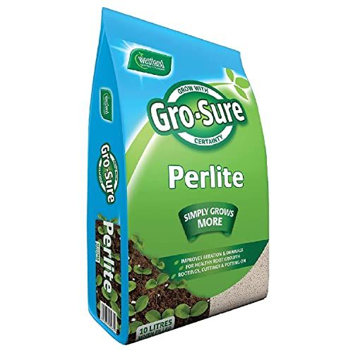 Garden Gro-Sure Perlite Potting Mix - 10L Perlite Grit for Plant Pots with Topline Card. Garden Potting Mix Granules for Outdoor Plants or Houseplants.