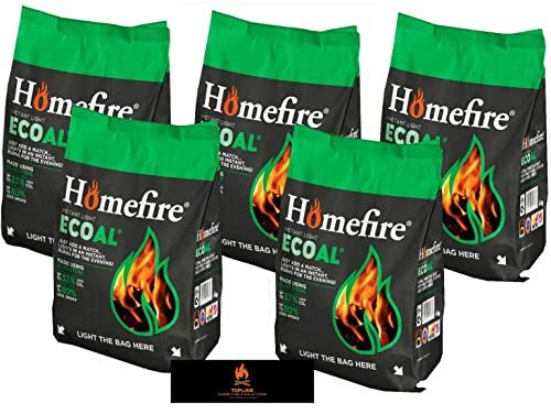 Homefire E-Coal 5 x 4kg Bags + Matches