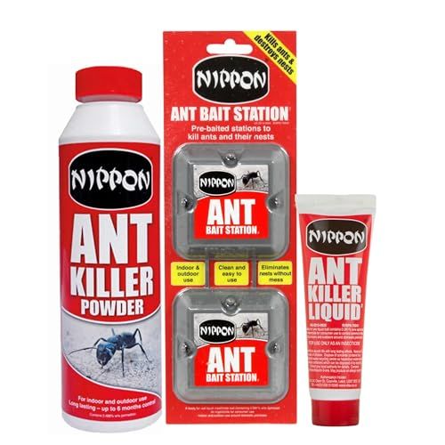 Ant Stop Bait Station Bundle - Ant Powder 400g, Ant Killer Liquid 30g & Ant Bait Station with Topline Card.