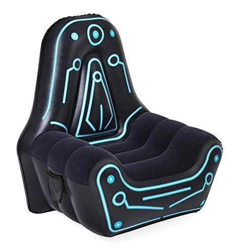 Bestway Inflatable Indoor Gaming Chair, Black, 112 x 99 x 125 cm