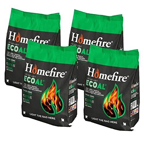 Homefire E-Coal 4 x 4kg Bags + Topline Card