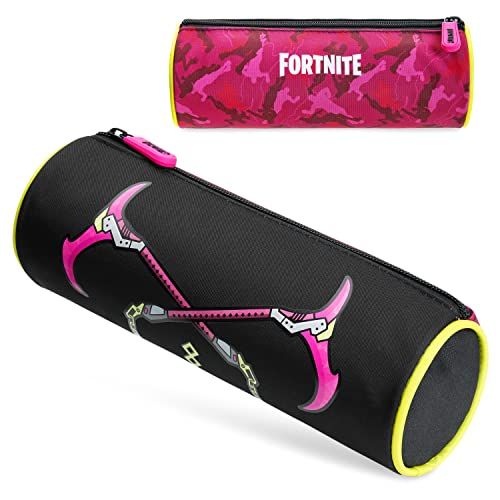 Fortnite Pencil Case, Barrel Pencil Cases for Kids, Gifts for Boys, Back to School Supplies for Gamers