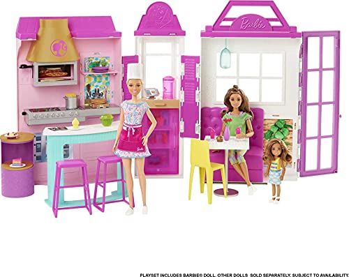 Barbie Cook n Grill Restaurant Playset with Barbie Doll