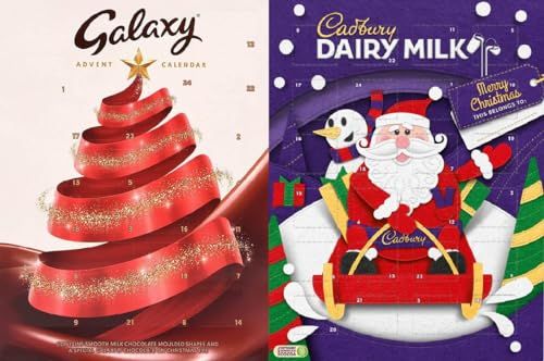 Galaxy 110g & Cadbury 90g Advent Calendar with Topline Card