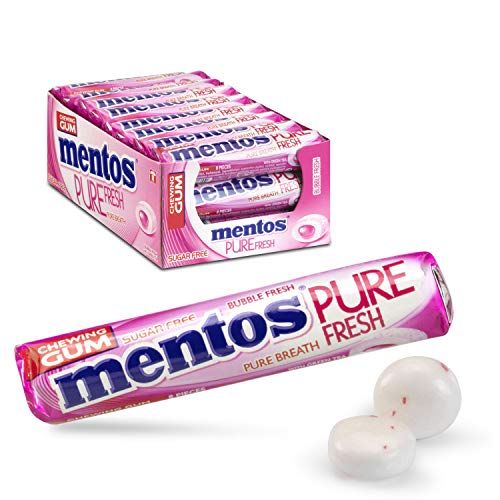 Mentos Mint Gum Pure Fresh Fresh mint Total of 50 pieces in Tub