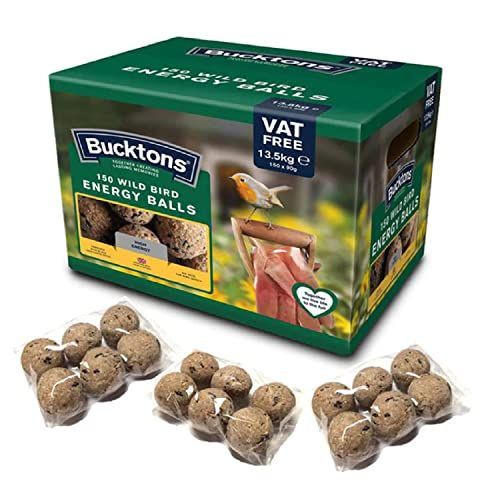 Bucktons High Energy Fat Balls - Box of 150 x 90g with Topline Card