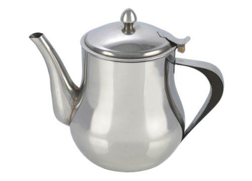 Pendeford Housewares SS224 0.7 Litre Stainless Steel Tea Pot, Multi-Colour