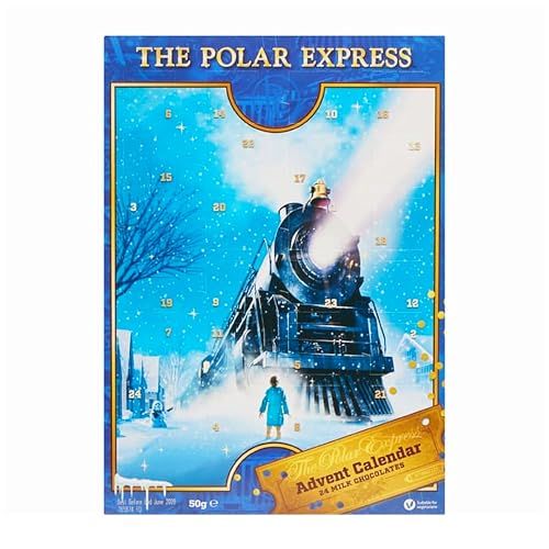 The Polar Express Milk Chocolate 50g Advent Calendar with Topline Card