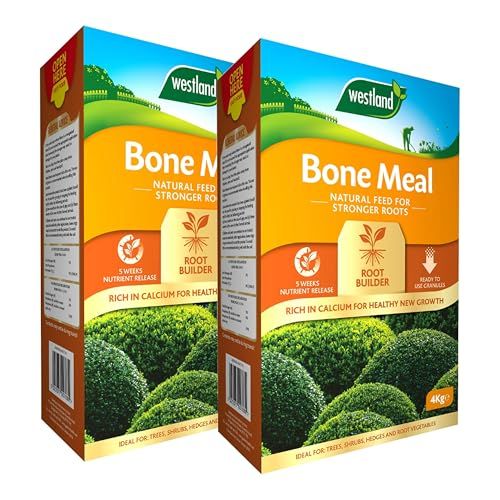 Bone Meal Plant Feed Fertiliser Pack of 2x4kg with Topline Card