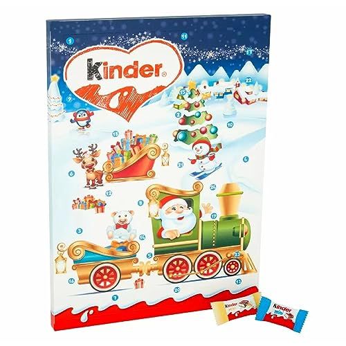 Kinder Mixed Milk Chocolate Advent Calendar 144g with Topline Card