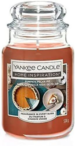 Yankee Candle Home Inspiration Large Jar Pumpkin Pecan Pie - Color: Orange