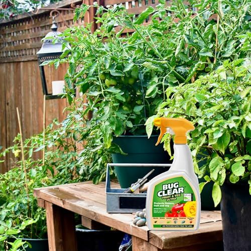 Bug Killer Spray for Plants Bundle - Fast Acting Ultimate Bug Spray 1L & Bug Clear Ultra 800ml with Topline Card