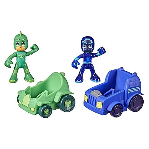 PJ Masks - Night Ninja & Gekko Mission Control Battle Racers Playset with Figures and Vehicles