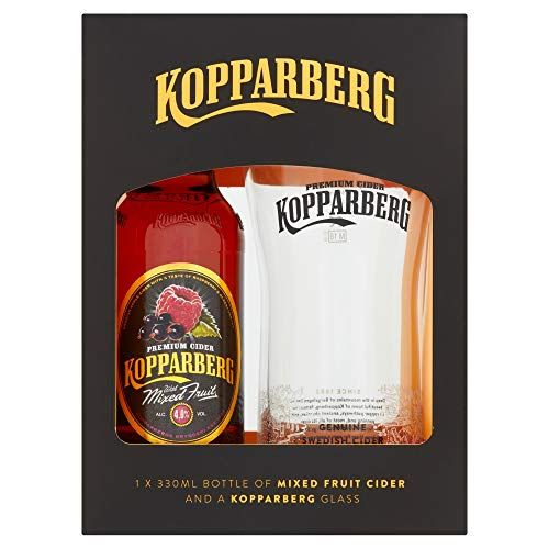 Kopparberg Glass and Mixed Fruit Bottle Gift Set, 1 x 330ml