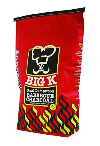 Lumpwood CHARCOAL 10kg by Big K Products (Red Bag)