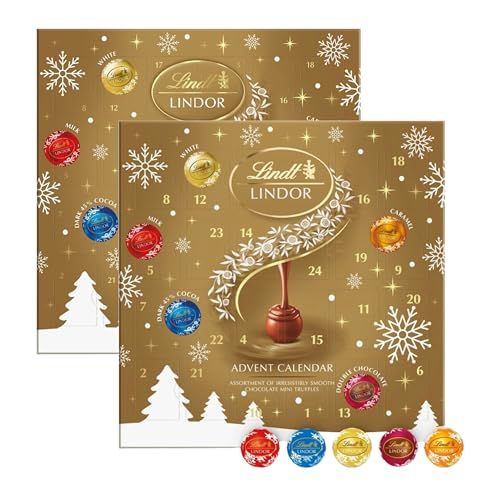 Lindt Gold Pack of 2 x 109g Mini Truffles with Topline Card