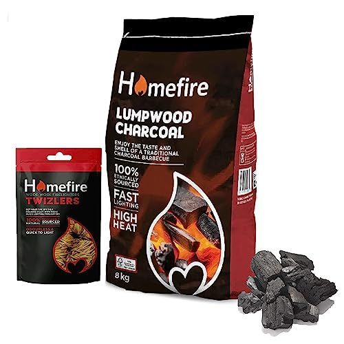 Homefire Lumpwood Charcoal - 8kg + Topline Card